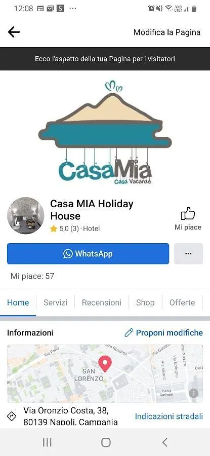 Casa Mia Holiday House Nápoles Casa de Férias
